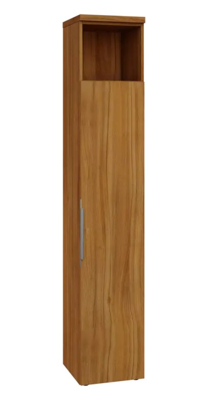 SIN 6 - 4DN kancelářská skříň, 1-dveřová/nika, pravá, 2170x400x400, ořech světlý